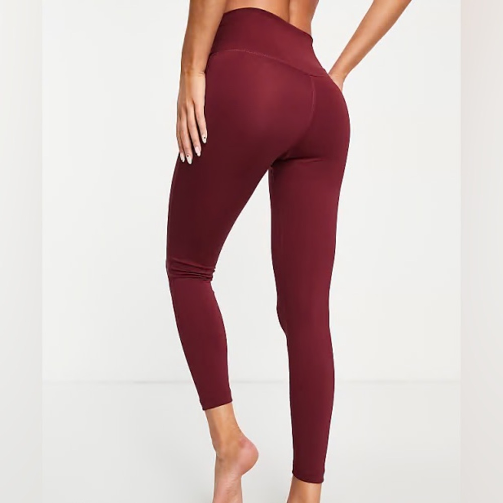 Nike‎ Women’s Maroon Burgundy Dusty Red Dri-FIT Skinny Leggings Size XS Fitness